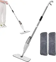 Spray Mop - Spray Mop for Hardwood Floors,Reusable Microfiber Pads 360 Degree Rotation 400ml Bottle Duster Broom Mopping for Home Apartment Kitchen Bathroom Garage