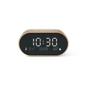 Lexon Ray Clock Lcd Alarm Clock With Temperature / Humidity Display Gold Other Clocks