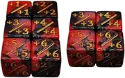 JWQFBC 10x Counter Dice Tracking Counter Dices Mix Colors Card Gaming Dices for Card Gaming Accessory Role Play Toys Board Games Party Supplies, Addition