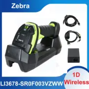 Zebra LI3678-SR0F003VZWW Ultra-Rugged Cordless 1D Barcode Scanner w/Cradle Cable