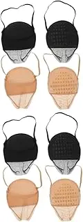 [FRCOLOR] 2sets Comfortable Half Palm Socks Breathable Sweat Absorbing Liner Socks for Women Non-slip Forefoot Design 2pairs*2