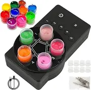 Mini Vortex Mixer, Ink Pigment Magnetic Mixer, 3 Speeds ​​Adjustable Tattoo Ink Pigment Stirrer, 8 Color Cup & 10 Magnetic Rods, Automatic Pigment Vortex Mixer, for Nail Polish Tattoo Ink