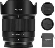 Viltrox AF 35mm f/1.7 APS-C Lens for Fuji X Mount, Autofocus Prime Lens Compatible with Fujifilm X-Mount Cameras X-S10 X-S20 X-A7 X-M5 X-E4 X-T1 X-T10 X-T2 X-T20 X-T3 X-T4 X-T100