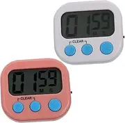 Generic Countdown Timer for Kitchen Baking Timer Learning Function 2pcs Set No Battery Required