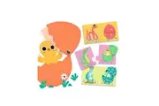 12pc Djeco Duo Funny Eggs Puzzle Kids Children Educational Play Game 2y+
