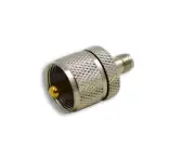 2pcs RF Coax Adapter SMA Female Jack to UHF Male Plug Nickel Plating