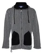 [Junya Watanabe] Cotton Polyester Jersey Stripe Sweatshirt
