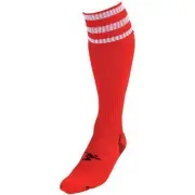 Precision Childrens/Kids Pro Football Socks (Red/White) - RD161