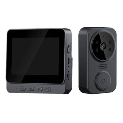 Wireless Video Doorbell Camera Intercom 4 3 Screen Security Door Bell System