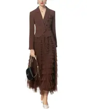 BURRYCO Blazer & Skirt Set