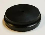 6" Modern Style Black Wooden Lamp Base Tapered Edge Sanded Hardwood NEW 10305BJB