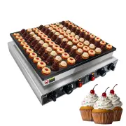 KOOTEN Dutch Pancake Baker,100pcs Electric Commercial Large Waffle Maker,Mini...