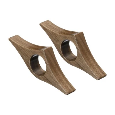 0.8" Thumb Book Page Holder, 2 Pack Handmade Walnut Bookmark Book Opener Style 1