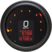 Dakota Digital Tank Speedometer - Black Bezel - 4.5" | MLX-2000-K