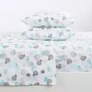 4-Piece Seashell Ultra Soft Coastal Printed Microfiber Full Sheet Set