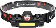 Camping Light Rechargeable Mini Led Headlamp Xpe Cob Magnetic Waterproof Suitable for Hiking and Fishing