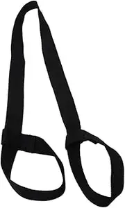 NOLITOY Adjustable Cotton Yoga Mat Carrying Strap Soft Durable Exercise Mat Carrier for All Black