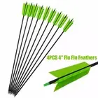 30" Carbon Arrows 4'' FLU FLU Feathers Archery Traditional Bow Hunting Target
