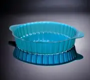 TUPPERWARE Acrylic Microwave Micro plus Cake /Pie Mold 7 Cups Aqua New