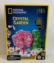National Geographic Stem Crystal Garden Crystal Growing Kit With Genuine Geode