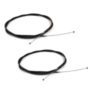 (Pack of 2) Throttle Control Cable, 100", Barrel & Ball Ends for Go Cart & ATV