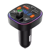 Bluetooth FM Transmitter for Car - Dual USB Port and Type-C PD Car , 76857