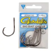 Gamakatsu Big Bait Circle Fishing Hooks Pre Pack Sizes 2/0 to 8/0