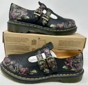 DR. MARTENS 8065 DECAYED ROSES NAPPA MARY JANE SHOES MSRP$190 Size 8