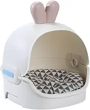 Cute Cat Bed Home - Semi-Enclosed Indoor Cat Bed Home | Indoor Cat Bed House with Cushion, Detachable Pet Sleeping Box, Cute Soft Warm Cave Nest Cat Bed House for Small Pets Cats