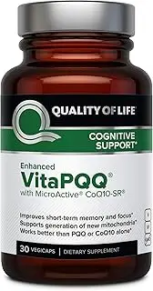 Premium PQQ Supplement with CoQ10 – Quality of Life Enhanced VitaPQQ - Anti Aging, Memory, Energy and Focus, Cognitive and Heart Health - 30 Vegicaps