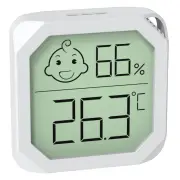 Mini Temperature and Humidity Meter Accurate Readings Comfort Indicators Versatile Placement -20-60℃ 20-99% Humidity Bla