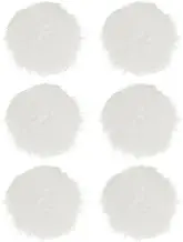 uxcell 6-Pack Faux Fur Pom Poms, 1.2 Inch/ 3.9 cm Soft Fluffy Pompoms Balls with Elastic Loop for Hats/Bags/Keychains/Knitting Accessories/DIY Crafts [White]