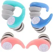 ARTSEWPLY Reusable Sleep Ear Plugs 3 Pairs Noise Reduction Earplugs for Swimming Boys and Girls