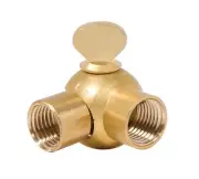 B&P Lamp® Die Cast Brass Open Ball Swivel Tapped 1/4IP on Each End