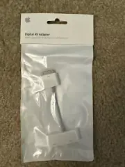 Apple MC953ZM/A A1388 30 Pin Digital AV Adapter New -Original Apple Product