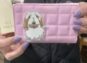 Radley & Friends Poly Pomeranian Light Pink Med Bifold **cute***