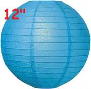 6 Blue 12" Paper Chinese Lantern Lamp Shade Wedding Party Decoration Supplies