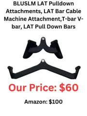 BLUSLM LAT Pulldown Attachments, LAT Bar Cable Machine Attachment,T-bar V-bar...