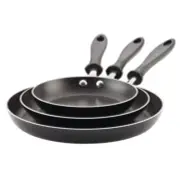 Farberware 3-Piece Easy Clean Aluminum Non-Stick Frying Pan, Fry Pan Skillet Set