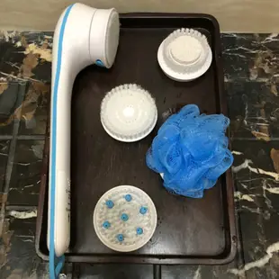 5 in1 Electric Shower Brush Handheld Spin SPA Massage Cleani
