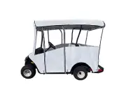 DoorWorks Over-The-Top Extended 80 inch Golf Cart Cover - 4 Passenger White