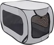 Portable Large Dog Bed Pop Up Dog Kennel Indoor Outdoor Crate for Pets Car Seat Cat Bed Collection Dog Car Accessories(Green)