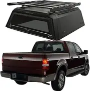 ATATNK for Off-Road Hard Type Aluminum Alloy Topper Camper Pickup Tonneau Cover 4x4 Pickup Truck Canopy Truck Bed Cap Truck Topper Compatible for F150 Ranger
