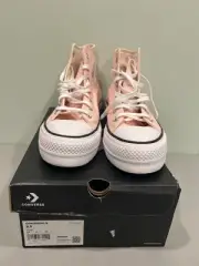 Converse Chuck Taylor All Star Pink Lift Platform High-Top Sneakers Women’s 9.5