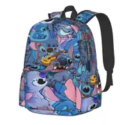 a407 Cartoon Stitch Backpack Large Capacity Lightweight Travel Unisex Waterproof Backpacks For Men Women Gne407