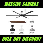 MARTEC Albatross II Walnut DC Smart Ceiling Fan With WiFi Remote 65" 72" 84"