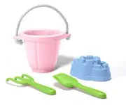 Sandpit and Sandbox 4 Piece Play Set - Pink