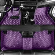 Car Front Floor Mats for Besturn B70S 2022 B30 2016-2018 B70 Car Floor Mats Auto Anti Dirty Durable Leather Carpet(Purple12,4 2020-2023)