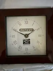 Turner Broadcasting 25th anniversary shelf clock. KENZLE Quartz. Made in England