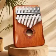 17 Keys Kalimba Thumb Piano Wood Mbira Handguard Finger Piano With Tune Hammer